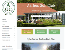 Tablet Screenshot of aarhusgolf.dk